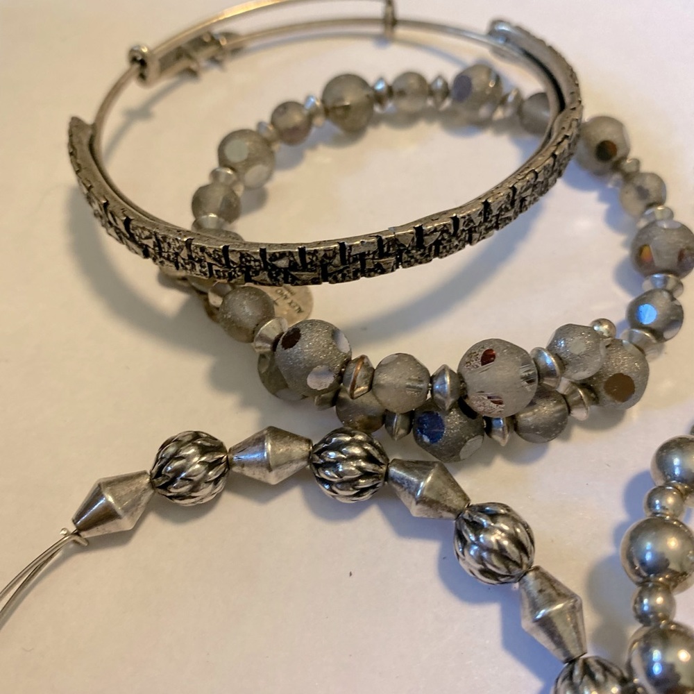 Alex and Ani Vintage Bangle Bracelet RARE Set Of 5